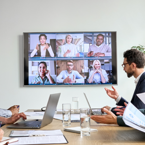 Boardroom Meeting With Office TV