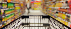 Cart Inside A Convenience Store