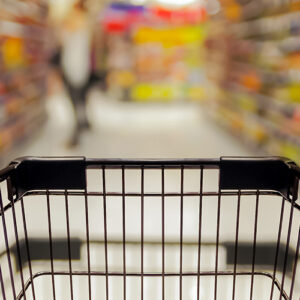 Cart Inside A Convenience Store