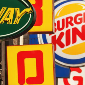 Fast Food Signs Outdoors