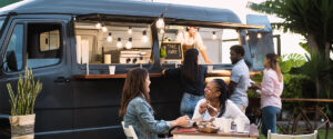 Food Truck Serving Guests