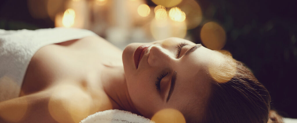 Lady Laying In A Salon