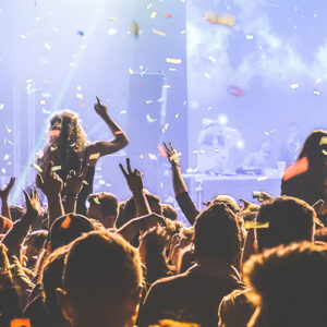 Nightclub Crowd An Lights