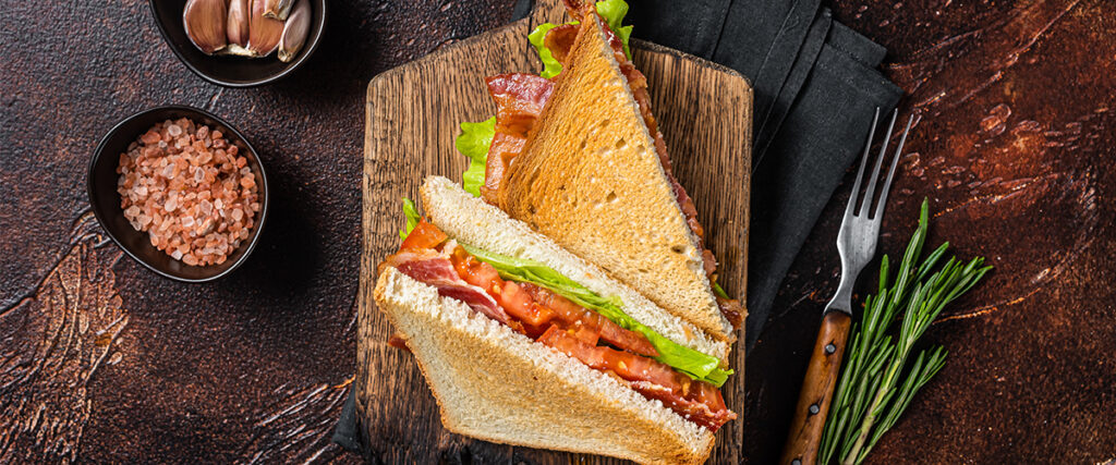 Sandwich On A Table