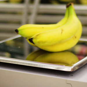 Bananas On A Supermarket Scale