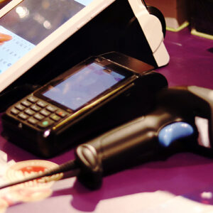 Barcode Scanner On A Retail Store Checkout