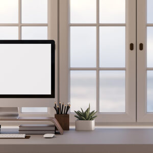 Desktop Computer On A Beautiful Desk