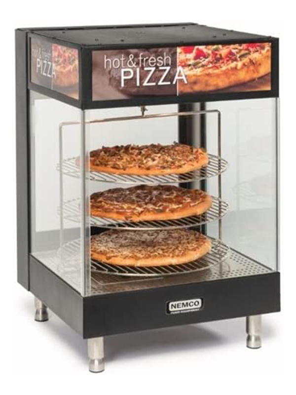 Nemco 6422 4 Shelf Heated 22_ Heated Pizza Merchandiser_