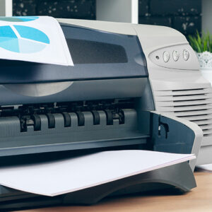 Office Printer On A Desktop
