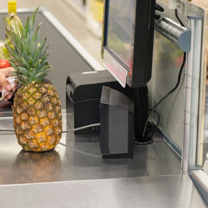 Presentation Scanner At A Supermarket