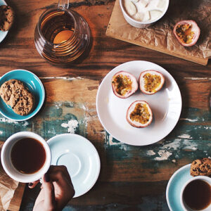 Restaurant Table From Above