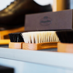 Retail Shelf With Shoe Products