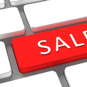 Sale Graphic On Keyboard Enter Key